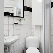 北欧质朴白色三居室欣赏卫生间