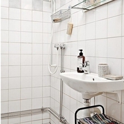 50平白色北欧公寓欣赏卫生间吊顶