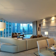 顶层高级现代公寓欣赏客厅效果图