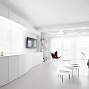 纯白现代设计之美欣赏客厅陈设