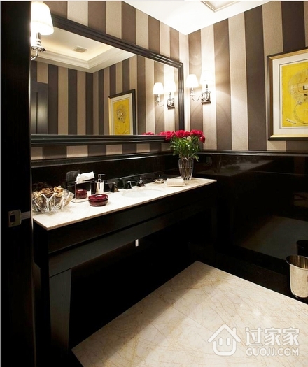现代顶级奢华古典公寓欣赏洗手间