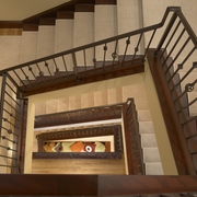 美式别墅装饰效果图赏析楼梯间