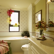 欧式风格样板房客房卫生间设计