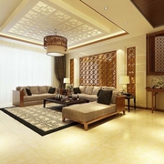 125平中式风格复式欣赏客厅设计