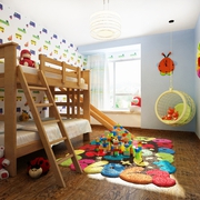 白色现代阳光生活欣赏儿童房设计