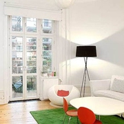 77平白色北欧住宅欣赏客厅设计