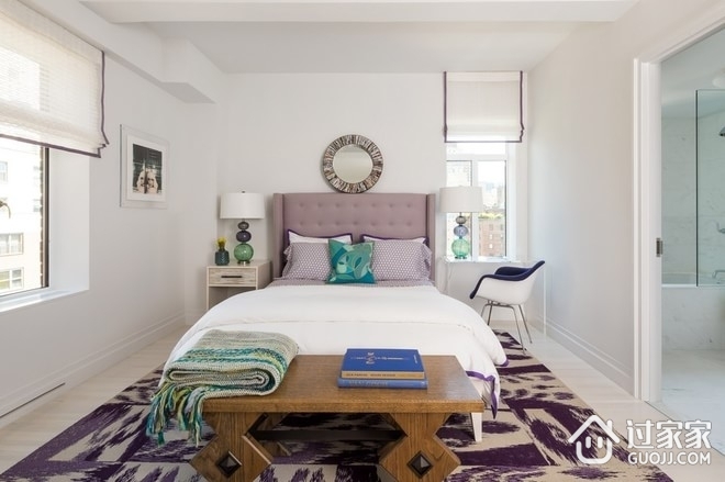 78平白色现代住宅欣赏卧室效果