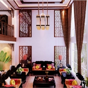 古韵新中式别墅欣赏客厅设计