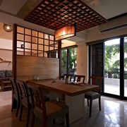 日式禅风复式公寓欣赏餐厅设计