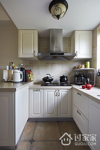 60平美式极简空间欣赏厨房设计