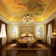 欧式风格奢华别墅欣赏卧室效果