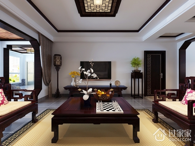 古典中式家居案例欣赏客厅效果