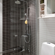 41平白色北欧住宅欣赏淋浴间设计