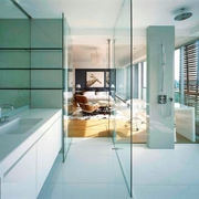 300平现代超豪华别墅欣赏洗手间