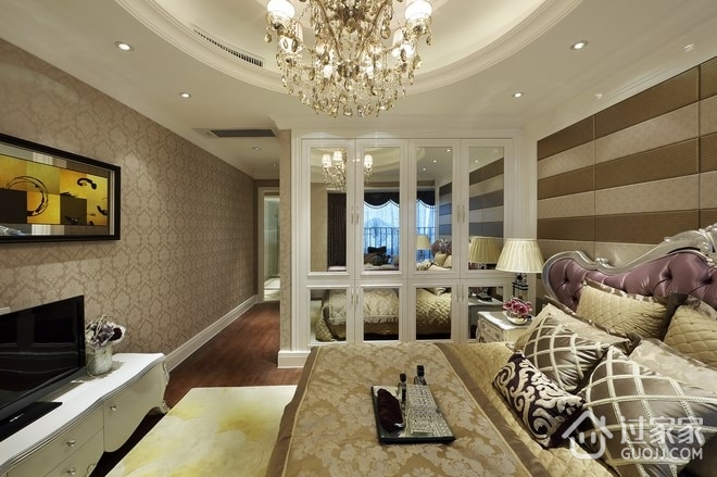 130平奢华欧式住宅欣赏卧室设计