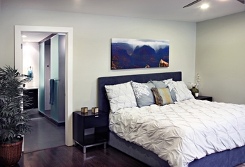 现代蓝色金典风格欣赏卧室