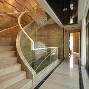复式现代简约风设计楼梯通道