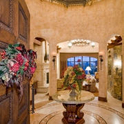 豪华美式别墅效果图入户厅图片