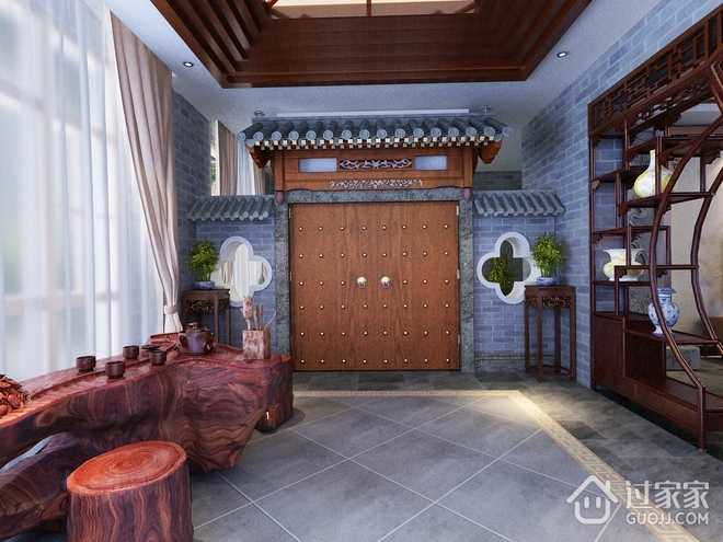古典中式别墅欣赏茶室设计