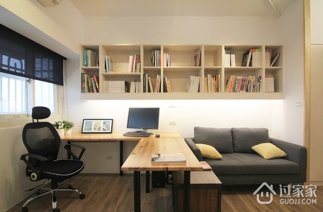 简约舒适单身公寓欣赏书房设计