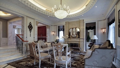 白色尊贵欧式住宅欣赏客厅设计