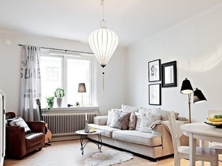 白色北欧爱情公寓欣赏客厅设计