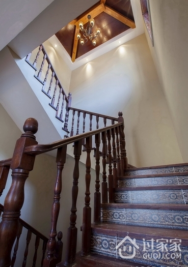 260平欧式别墅欣赏楼梯间设计