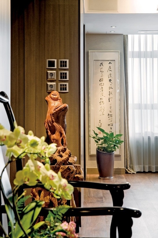 浓郁新中式三居室欣赏客厅开关设计