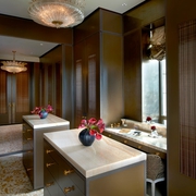 美式经典别墅设计欣赏洗手间陈设