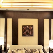 日式风格沙发背景墙设计