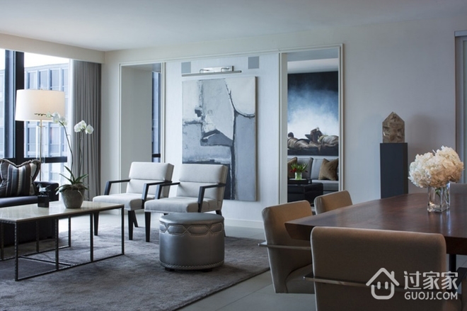 现代白色质感公寓欣赏客厅设计