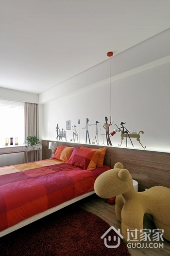 现代风格样板房设计卧室效果图设计