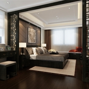 新中式风格大宅欣赏卧室陈设