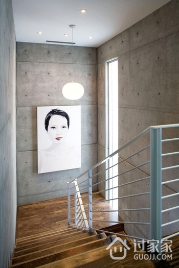 艺术气息现代独栋设计欣赏楼梯间