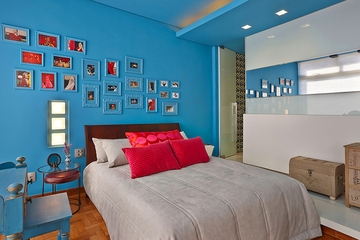 现代舒适彩色公寓欣赏卧室设计