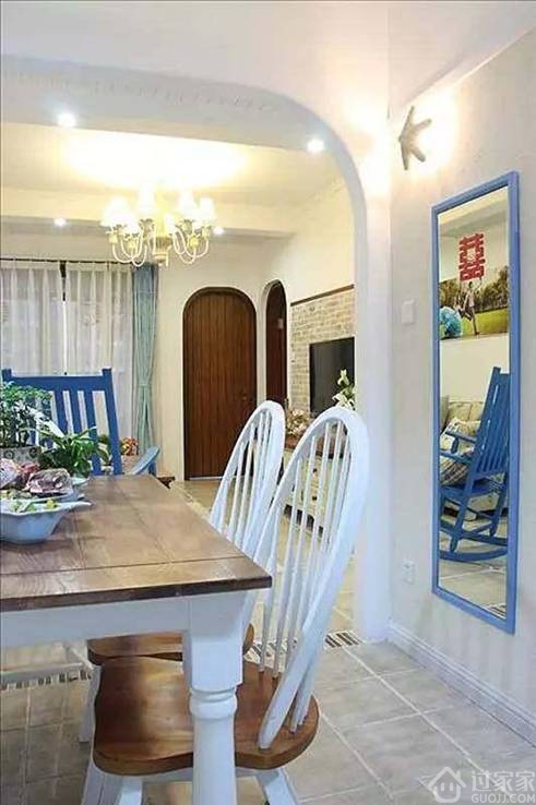 89㎡地中海风格两居室，地中海式门的设计实在太赞了!