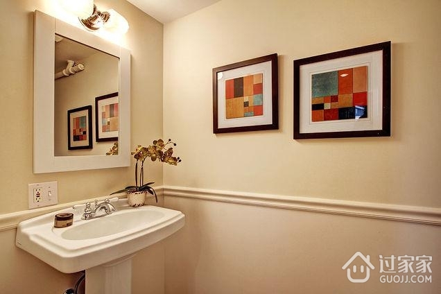 现代风格效果图洗手间挂画