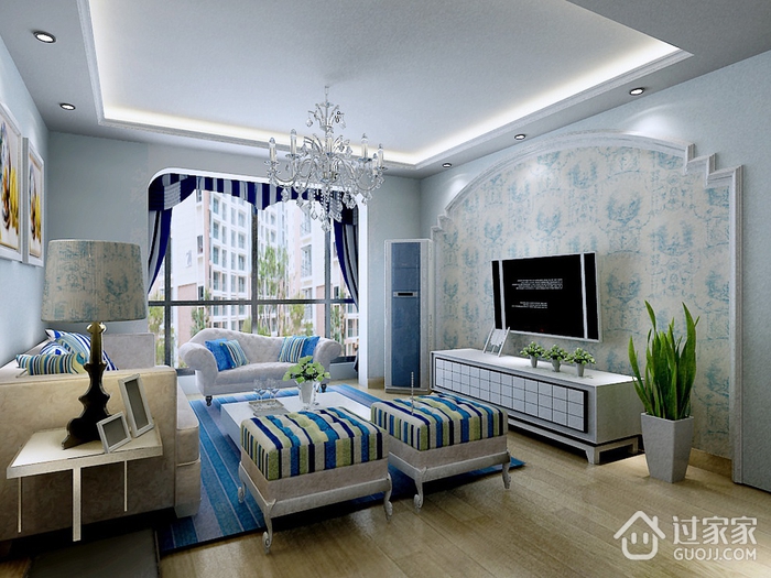 白色现代住宅案例欣赏客厅设计