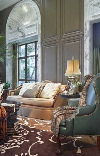美式风格装修效果图沙发背景墙