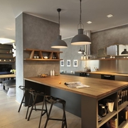 现代开放式别墅欣赏厨房设计