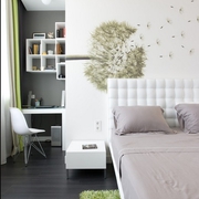 单身公寓现代栖息地住宅欣赏卧室