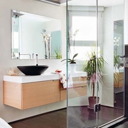 现代摩登风公寓玻璃浴室