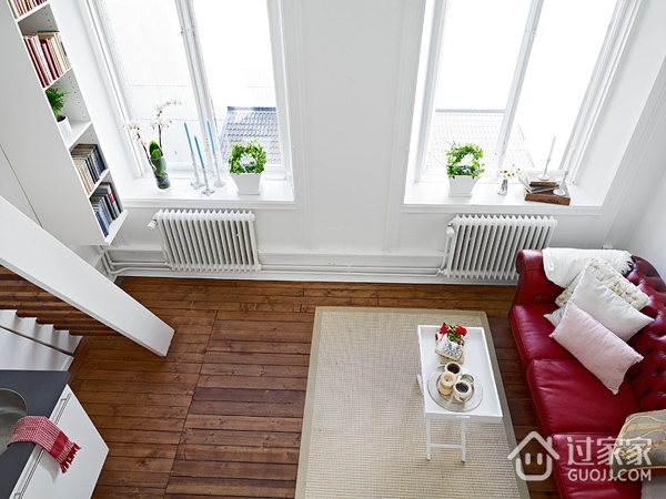白色现代风一居室欣赏客厅窗户