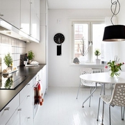 76平白色北欧住宅欣赏厨房设计