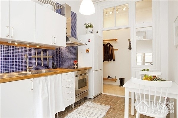 38平纯白地板住宅欣赏厨房