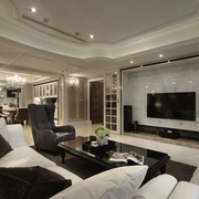 新古典白色典雅效果图欣赏客厅设计