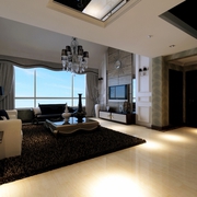 130平舒适现代复式欣赏客厅设计