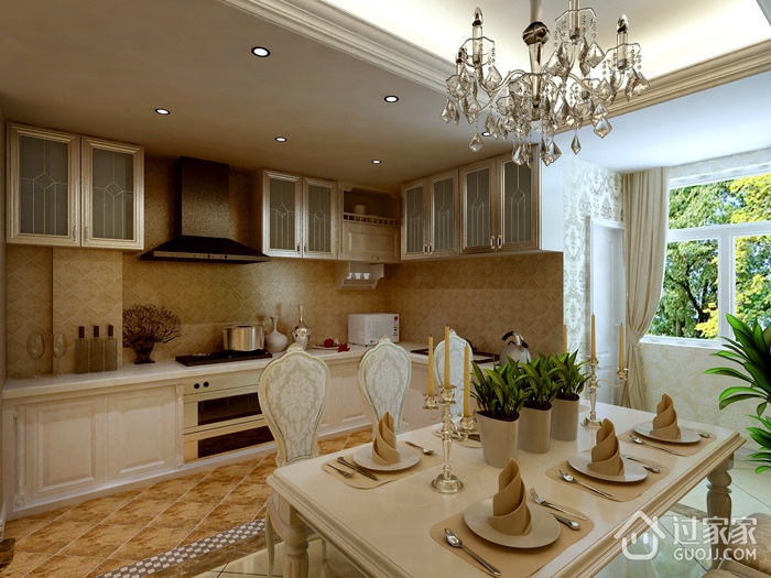 189平奢华欧式住宅欣赏餐厅设计