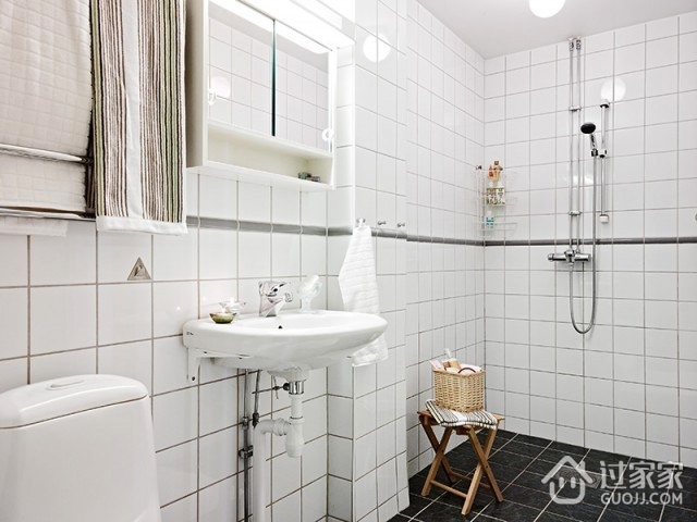 65平北欧两居室欣赏洗手间