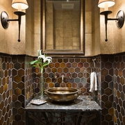 美式别墅装饰效果套图欣赏洗手间